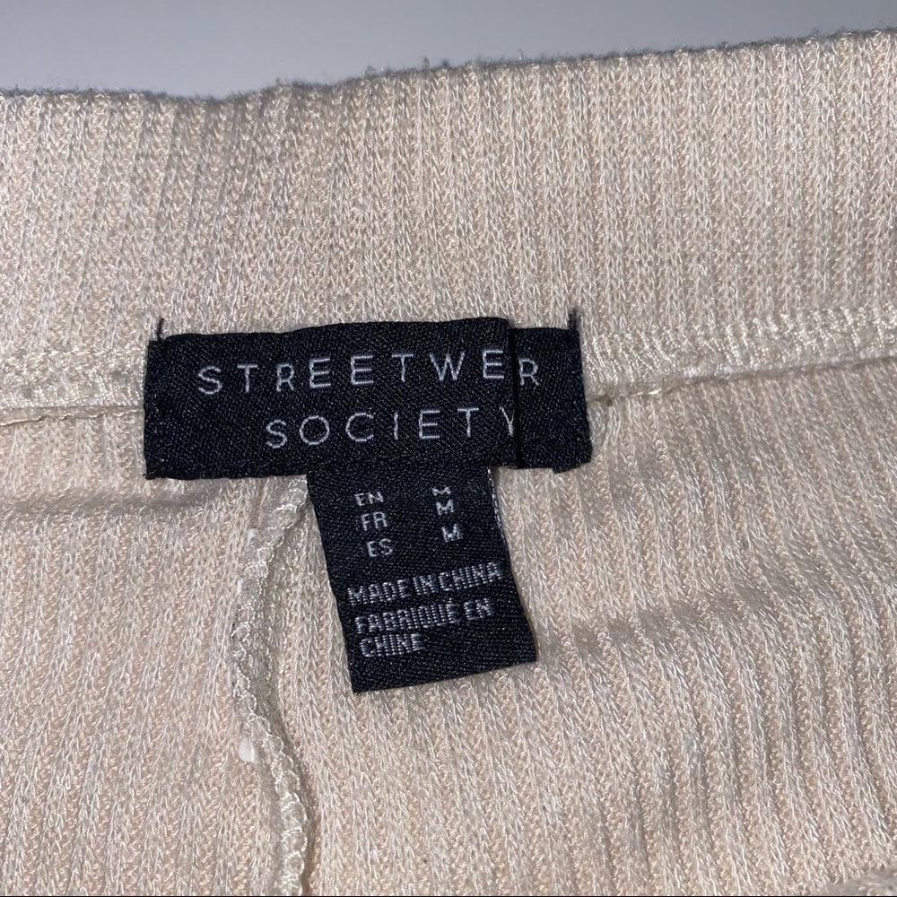 Cream Knit Pants - Picture 4 of 5
